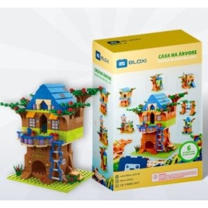 BLOCO DE MONTAR CASA NA ARVORE 1000 PÇS BLOXI