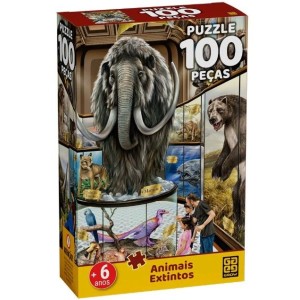 Q.CAB 100PCS ANIMAIS EXTINTOS