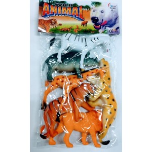 ANIMAIS SELVAGENS C/6 PÇS ATTIC