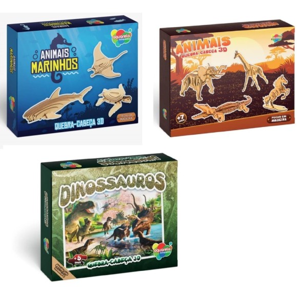 Q. CAB 3D ANIMAIS DIVERSOS