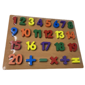 ENCAIXE OS NUMEROS MADEIRA