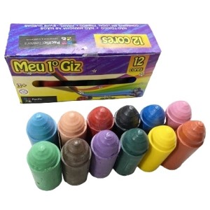 MEU PRIMEIRO GIZ DE CERA COM 12 CORES