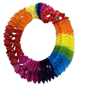 GUIRLANDA PAPEL ARCO IRIS 2,70M BAZAR